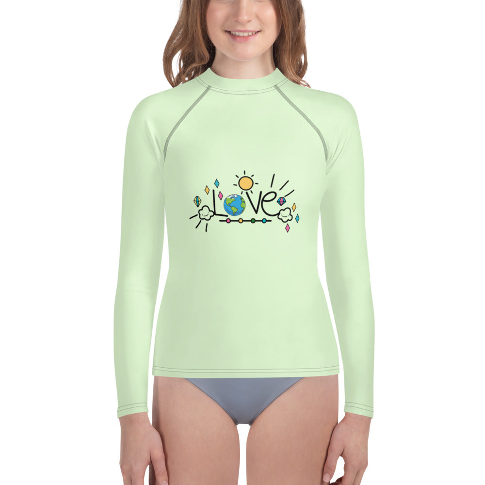 LOVE EARTH - Youth Rash Guard