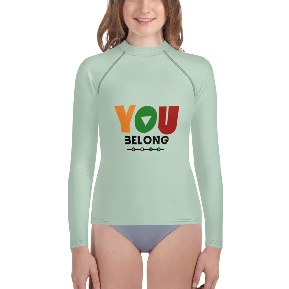 YOU BELONG - Youth Rash Guard