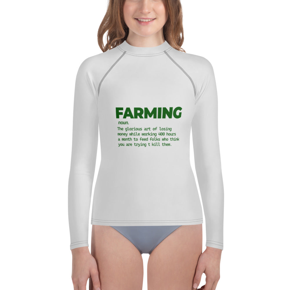 FARMING - Youth Rash Guard