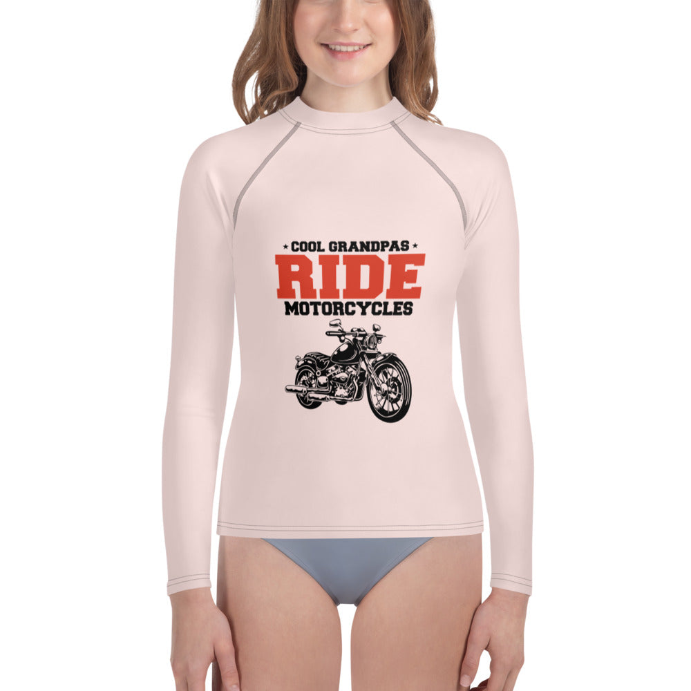 COOL GRANDPAS RIDE MOTORCYCLES - Youth Rash Guard