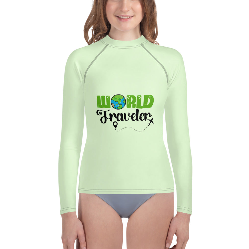 WORLD TRAVELER - Youth Rash Guard