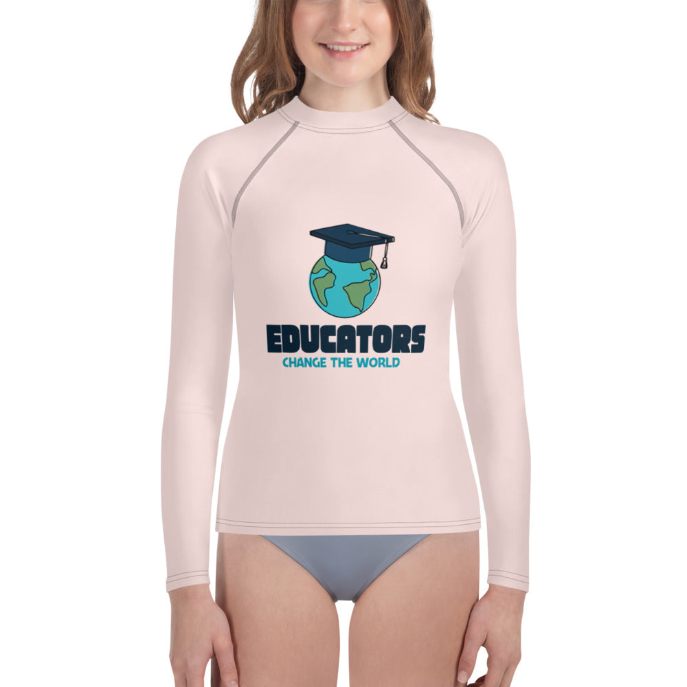 EDUCATORS CHANGE THE WORLD - Youth Rash Guard