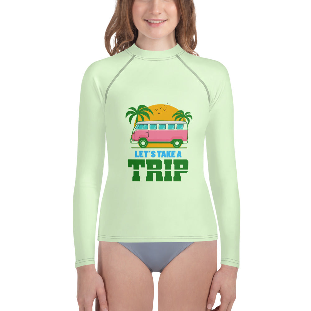 LET'S TAKE A TRIP - Youth Rash Guard