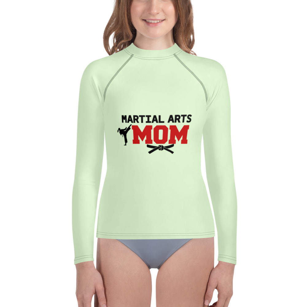 MARTIAL ARTS MOM - Youth Rash Guard