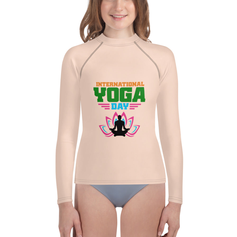 INTERNATIONAL YOGA DAY - Youth Rash Guard