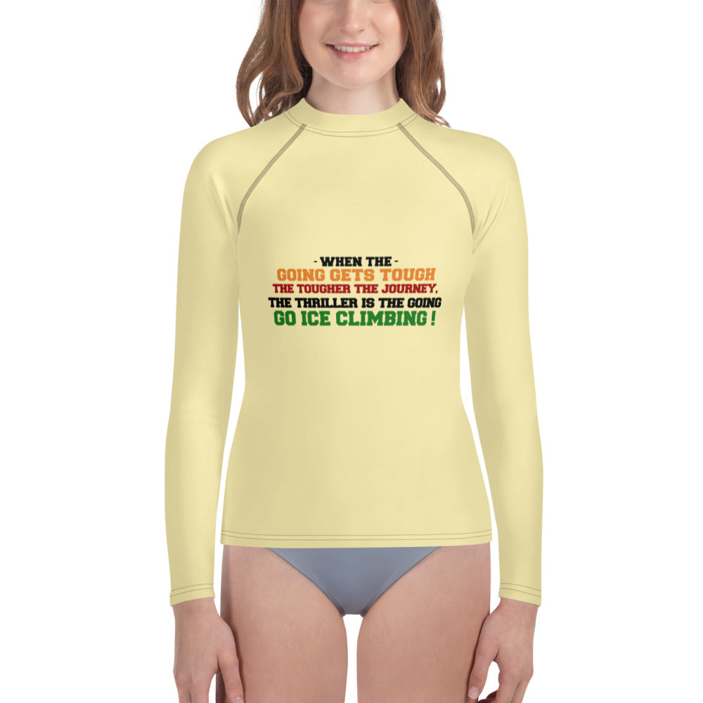 GO ICE CLIMBING - Youth Rash Guard