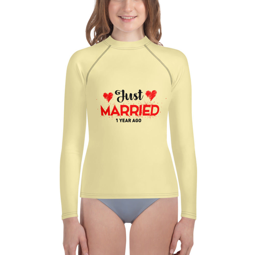 JUST MARRIED - Youth Rash Guard