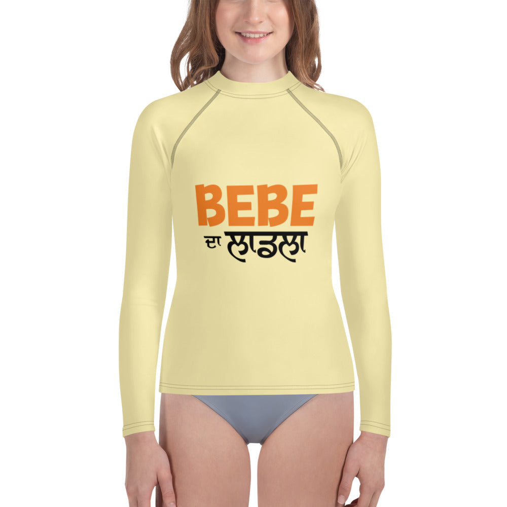 BEBE DA LAADLA - Youth Rash Guard