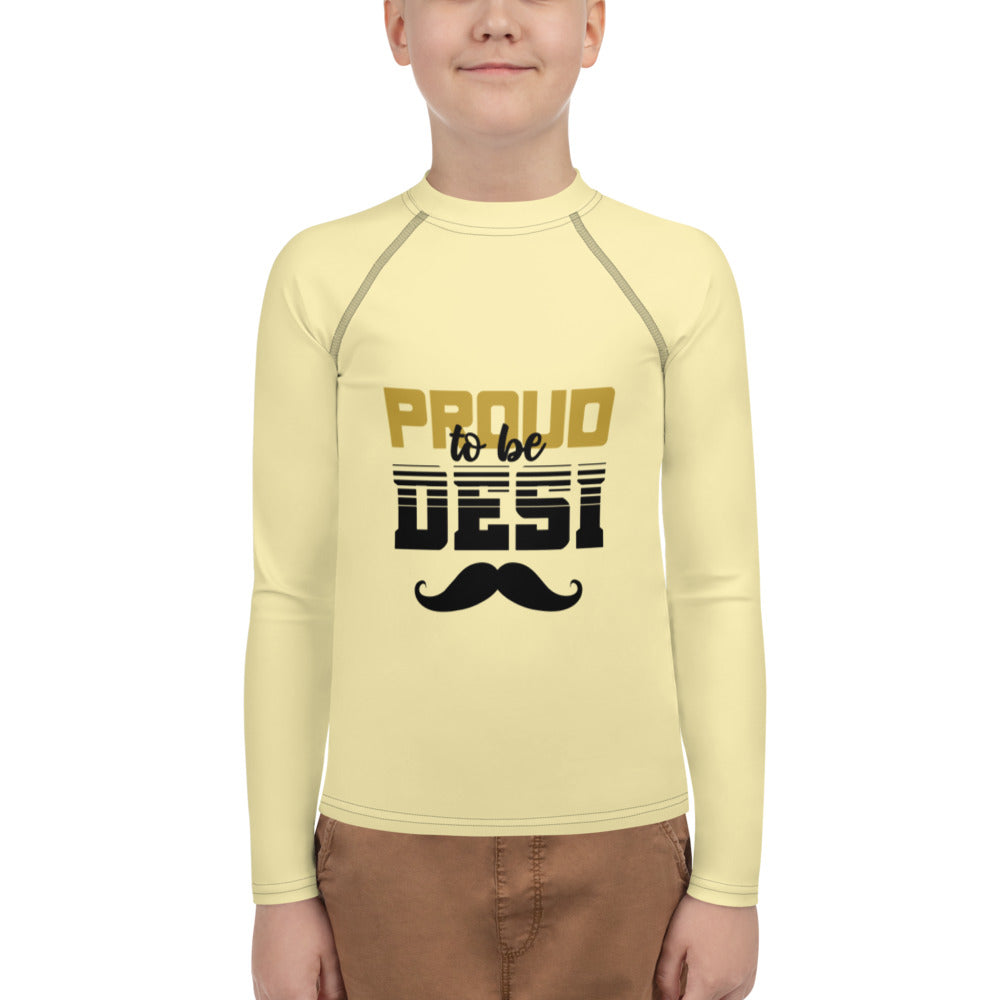 PROUD TO BE DESI - Youth Rash Guard