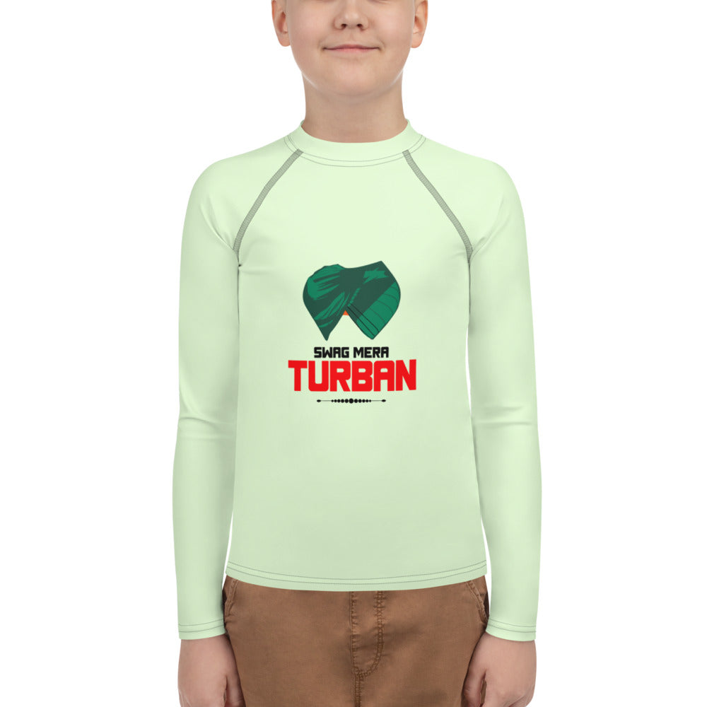 SWAG MERA TURBAN - Youth Rash Guard