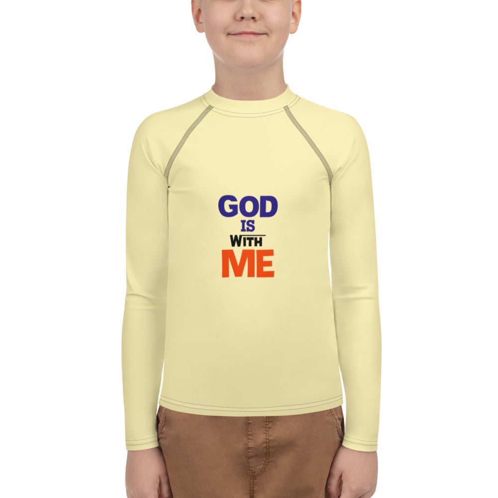 GOD IS WITH ME - Youth Rash Guard