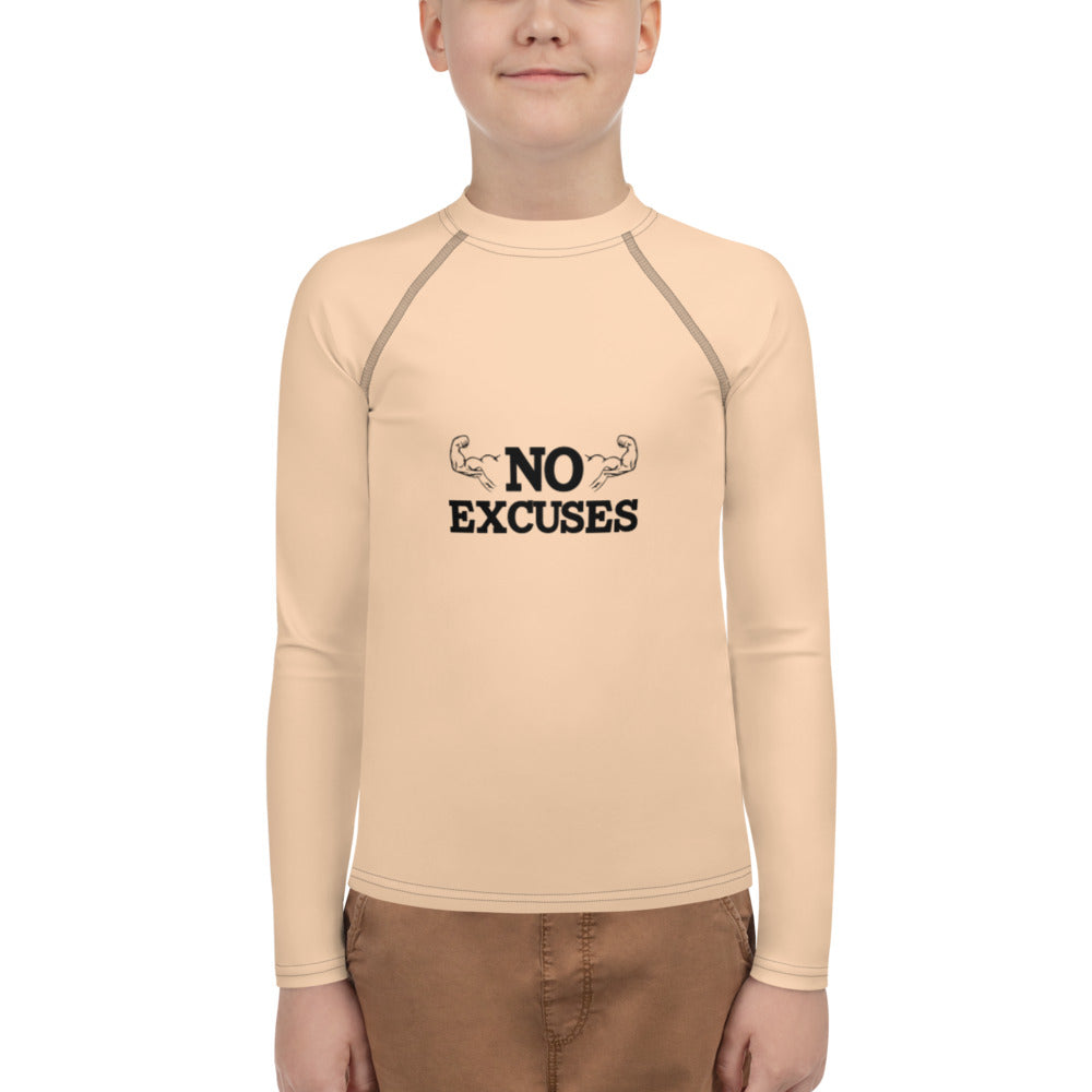 NO EXCUSES - Youth Rash Guard