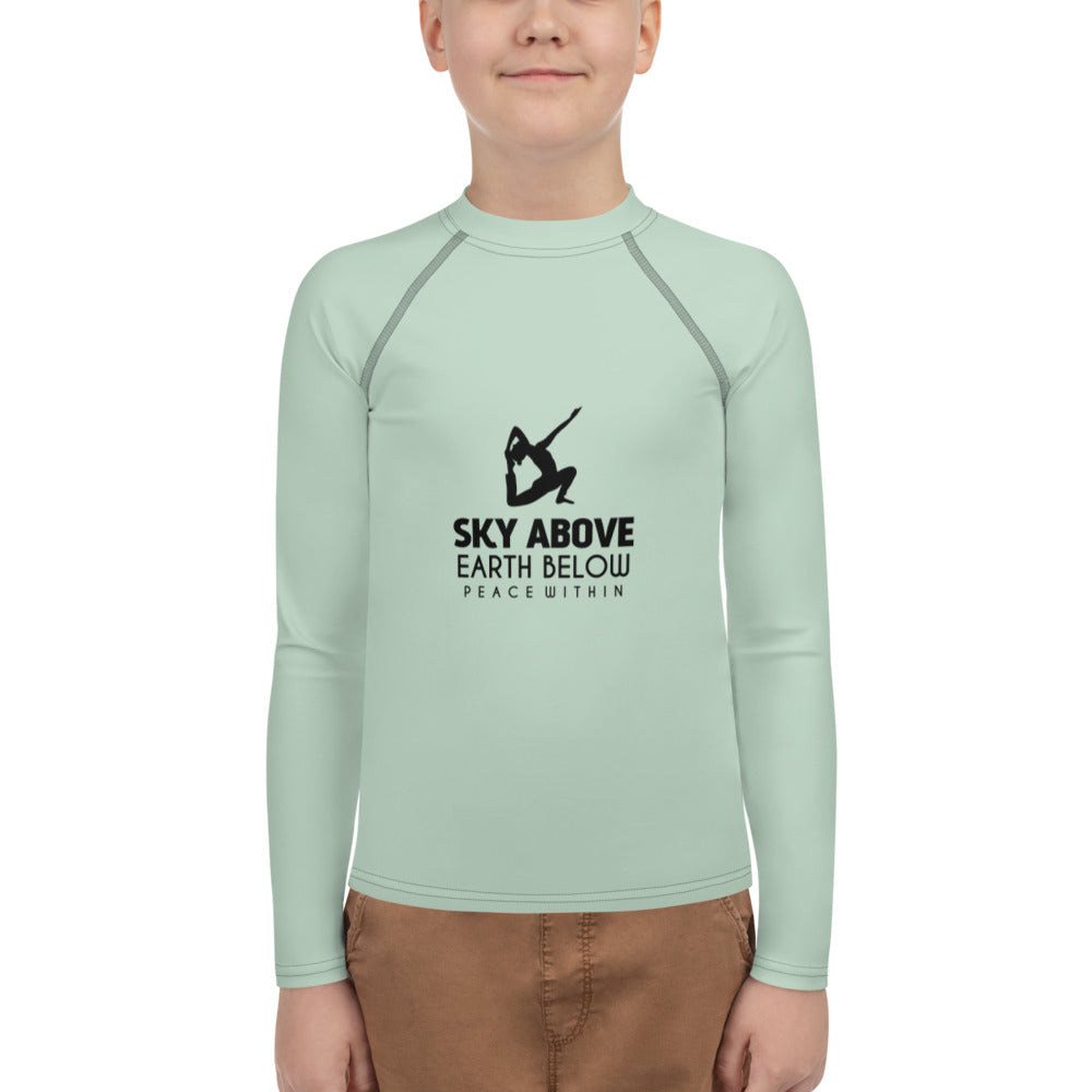 SKY ABOVE EARTH BELOW - Youth Rash Guard