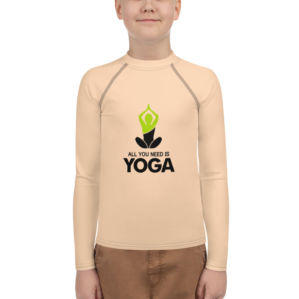 ALL YOU NEED IS YOGA - Youth Rash Guard
