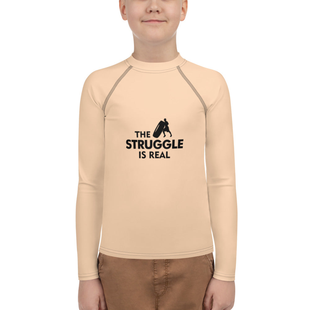 THE STRUGGLE IS REAL - Youth Rash Guard