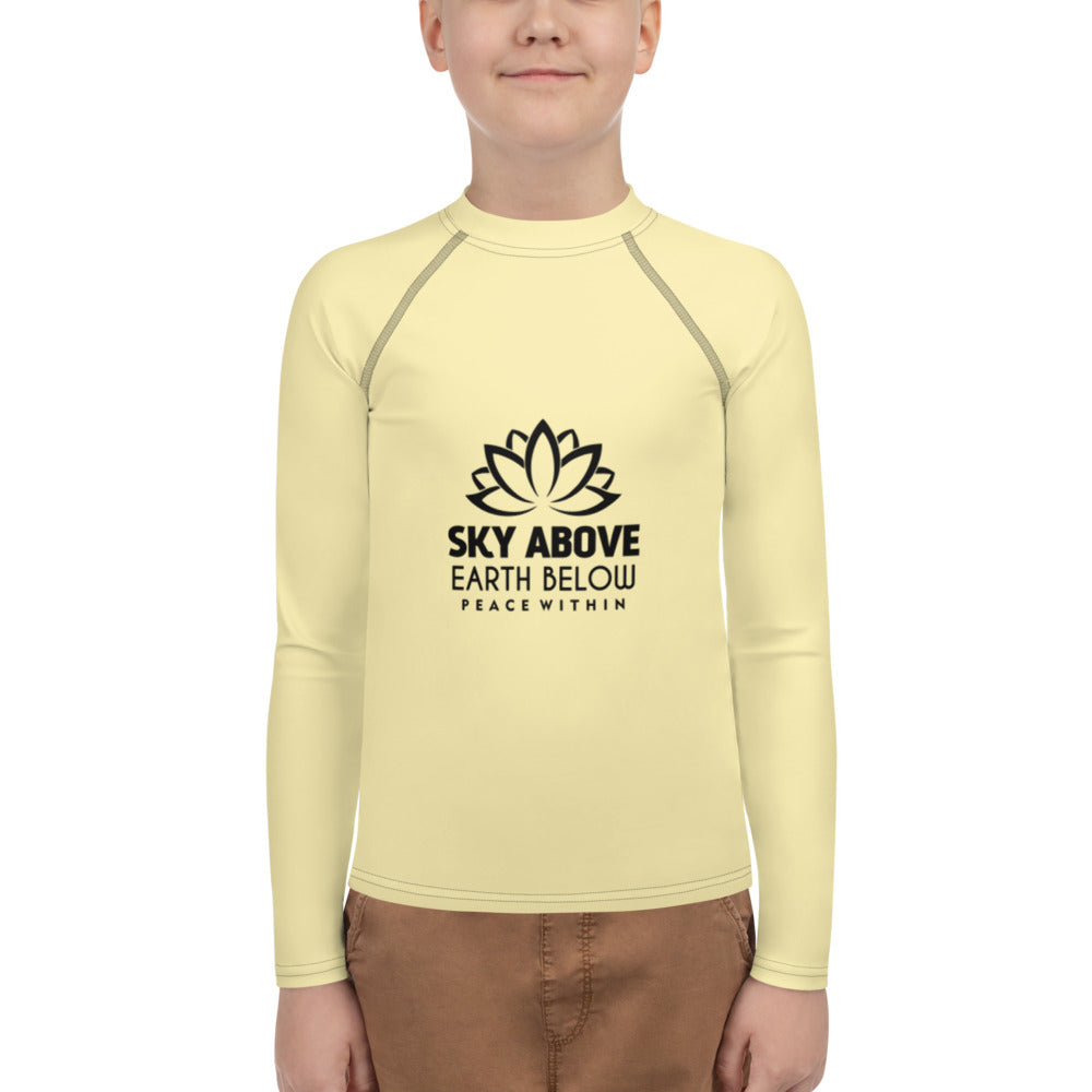 SKY ABOVE EARTH BELOW - Youth Rash Guard