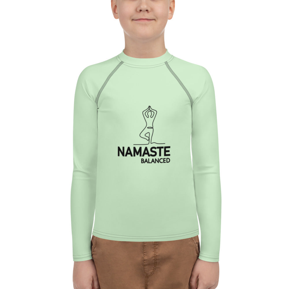 NAMASTE BALANCED - Youth Rash Guard