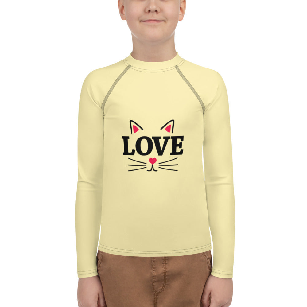 LOVE CATS - Youth Rash Guard