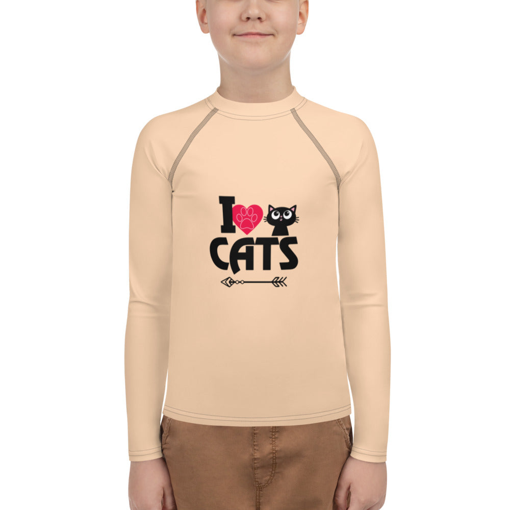 I LOVE CATS - Youth Rash Guard