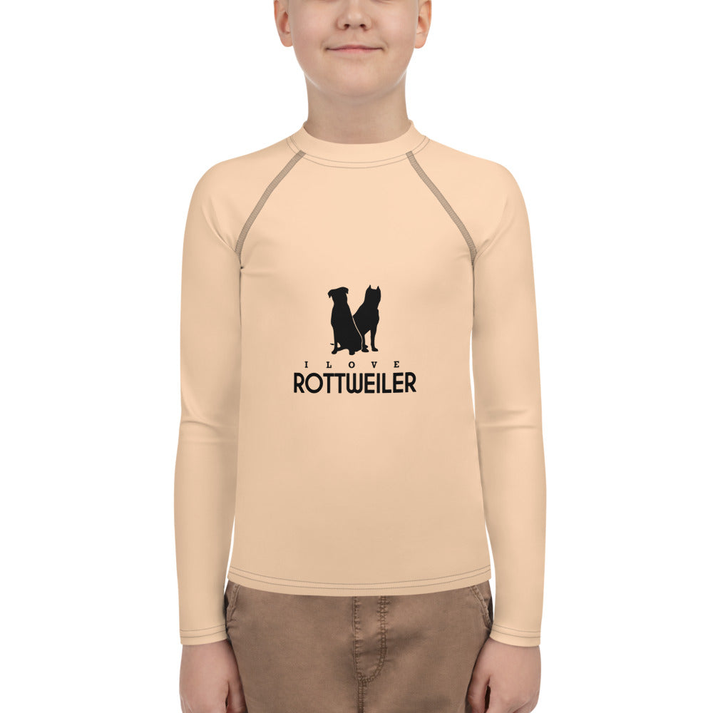 I LOVE ROTTWEILER - Youth Rash Guard