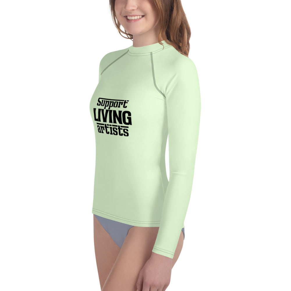 SUPPORT LIVING ARTISTS - Youth Rash Guard