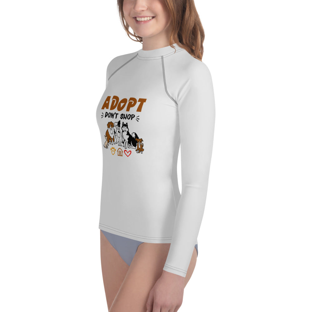 ADOPT DON'T SHOP - Youth Rash Guard