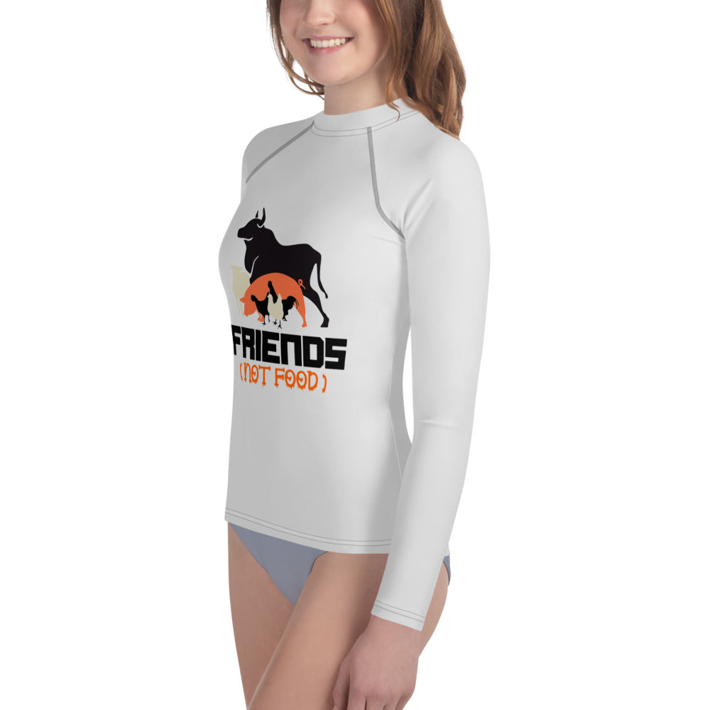 FRIENDS NOT FOOD - Youth Rash Guard