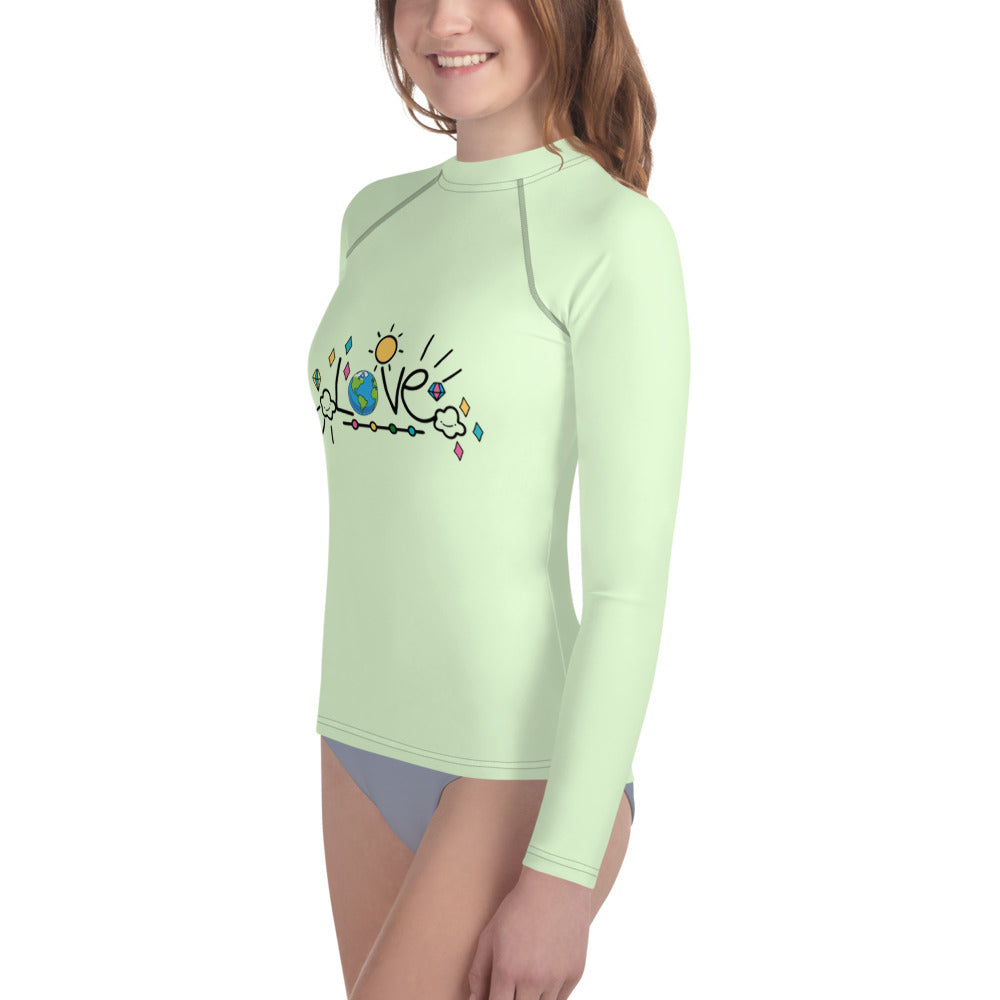 LOVE EARTH - Youth Rash Guard