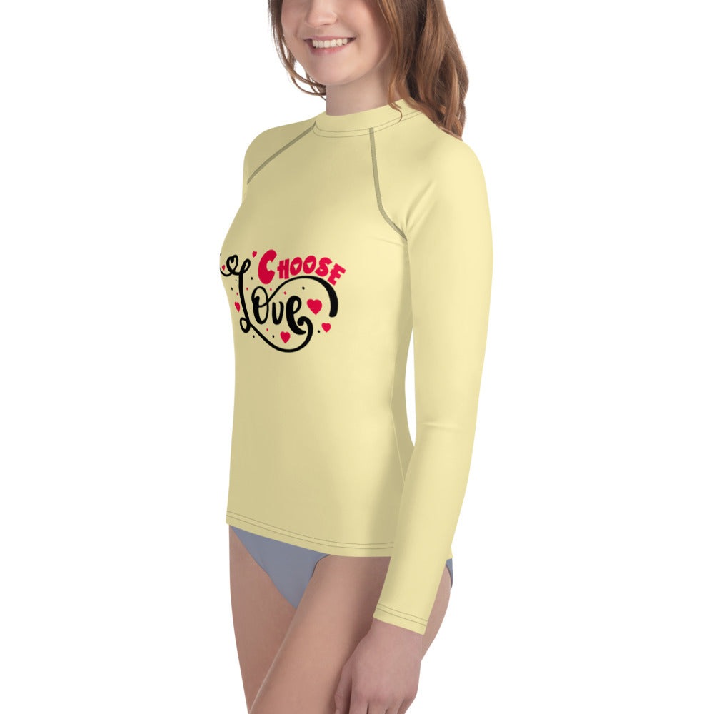 CHOOSE LOVE - Youth Rash Guard