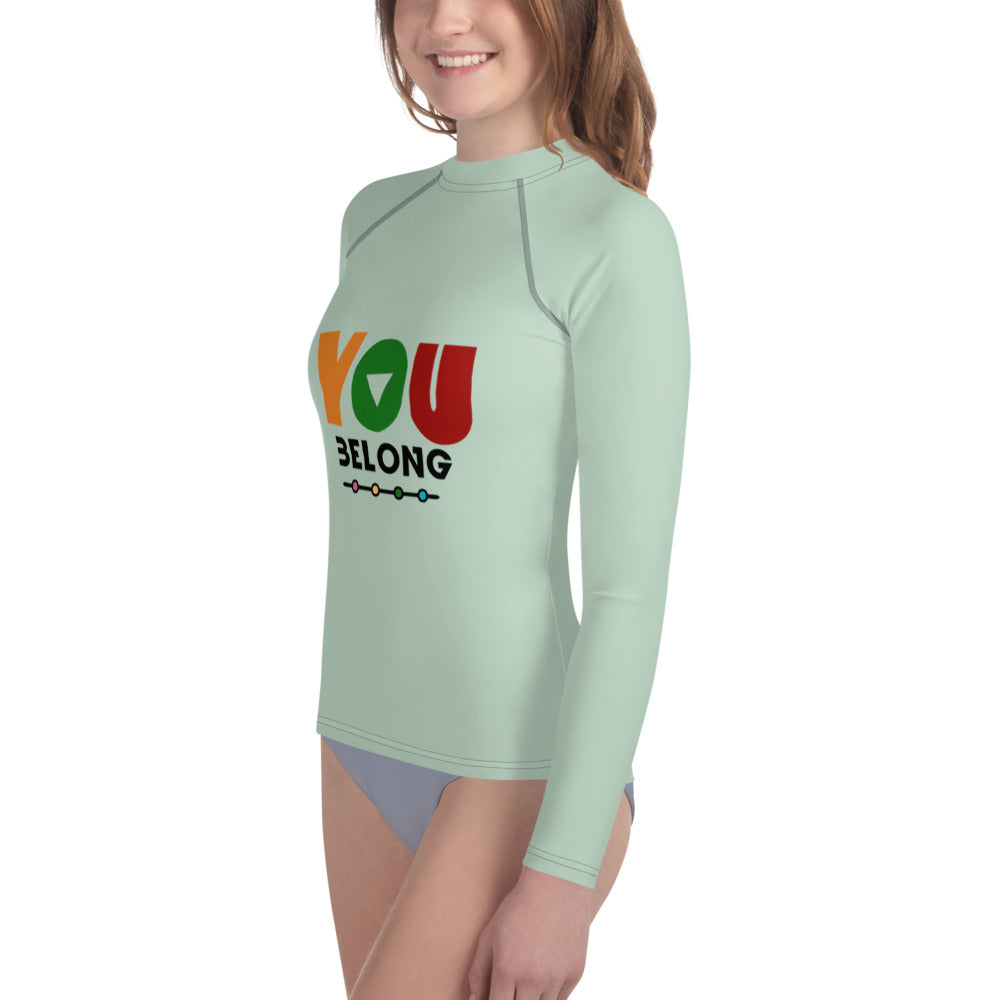 YOU BELONG - Youth Rash Guard