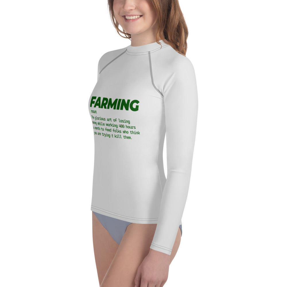 FARMING - Youth Rash Guard