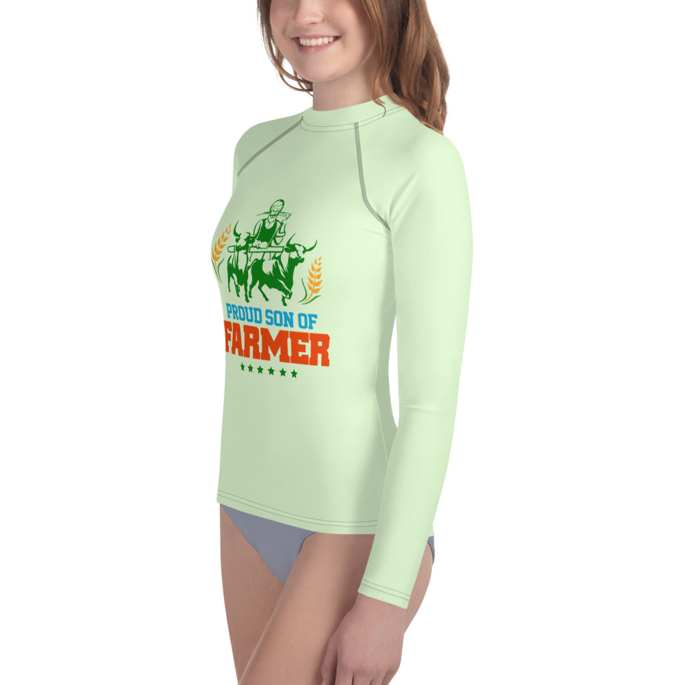 PROUD SON OF FARMER - Youth Rash Guard