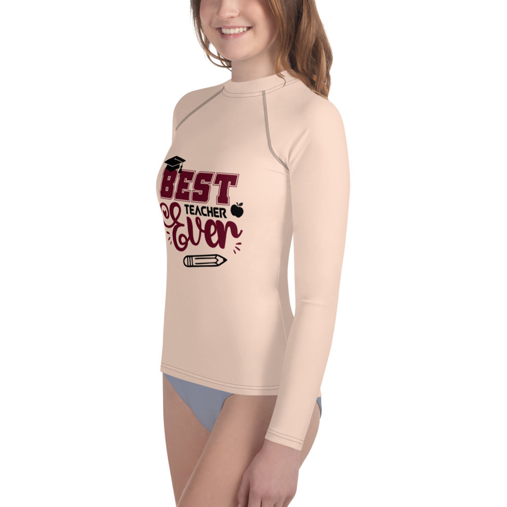 BEST TEACHER EVER - Youth Rash Guard