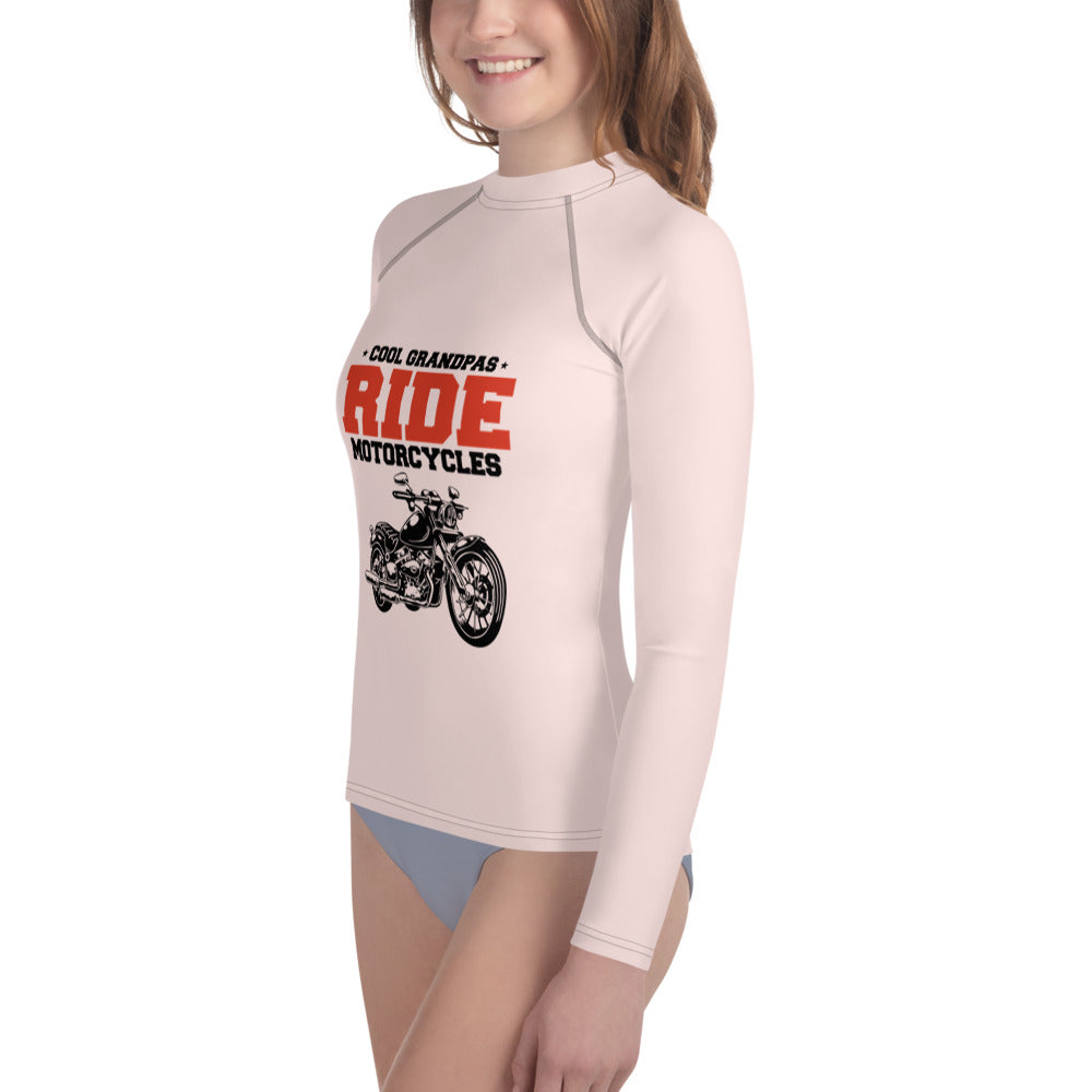 COOL GRANDPAS RIDE MOTORCYCLES - Youth Rash Guard