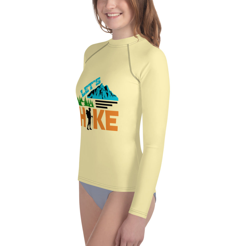 LET'S HIKE - Youth Rash Guard