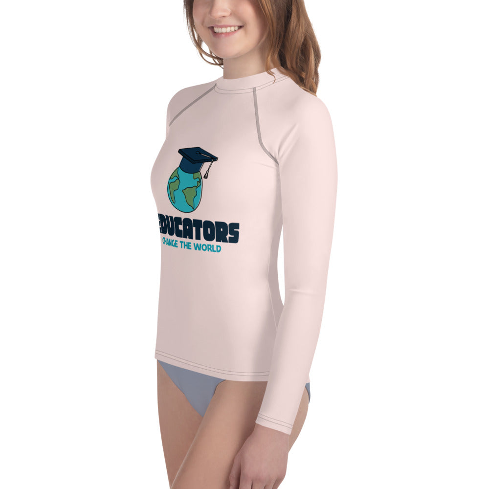 EDUCATORS CHANGE THE WORLD - Youth Rash Guard