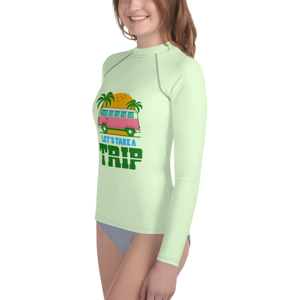 LET'S TAKE A TRIP - Youth Rash Guard