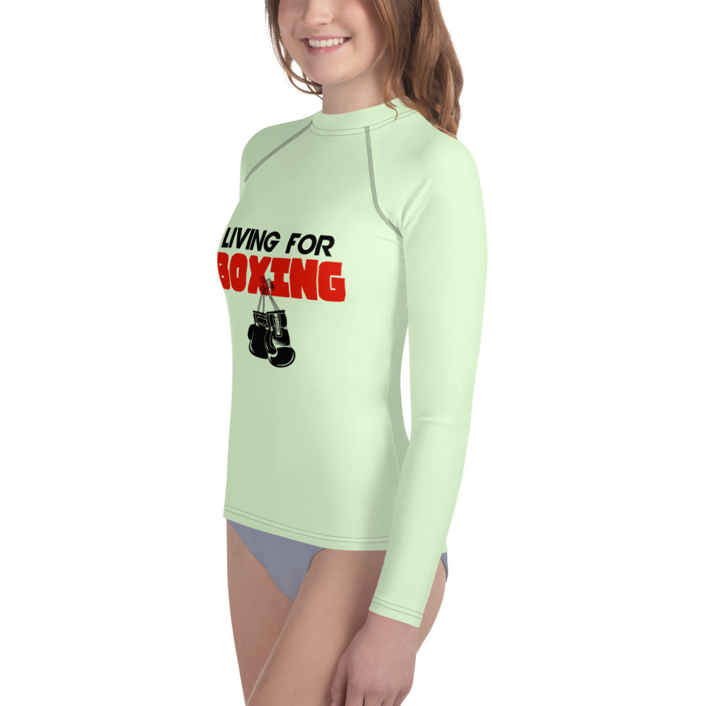 LIVING FOR BOXING - Youth Rash Guard