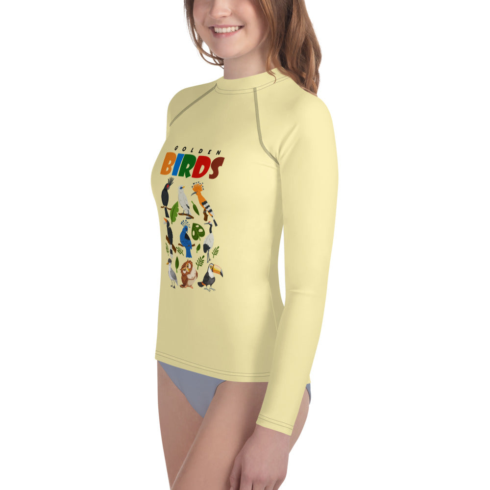 GOLDEN BIRDS - Youth Rash Guard