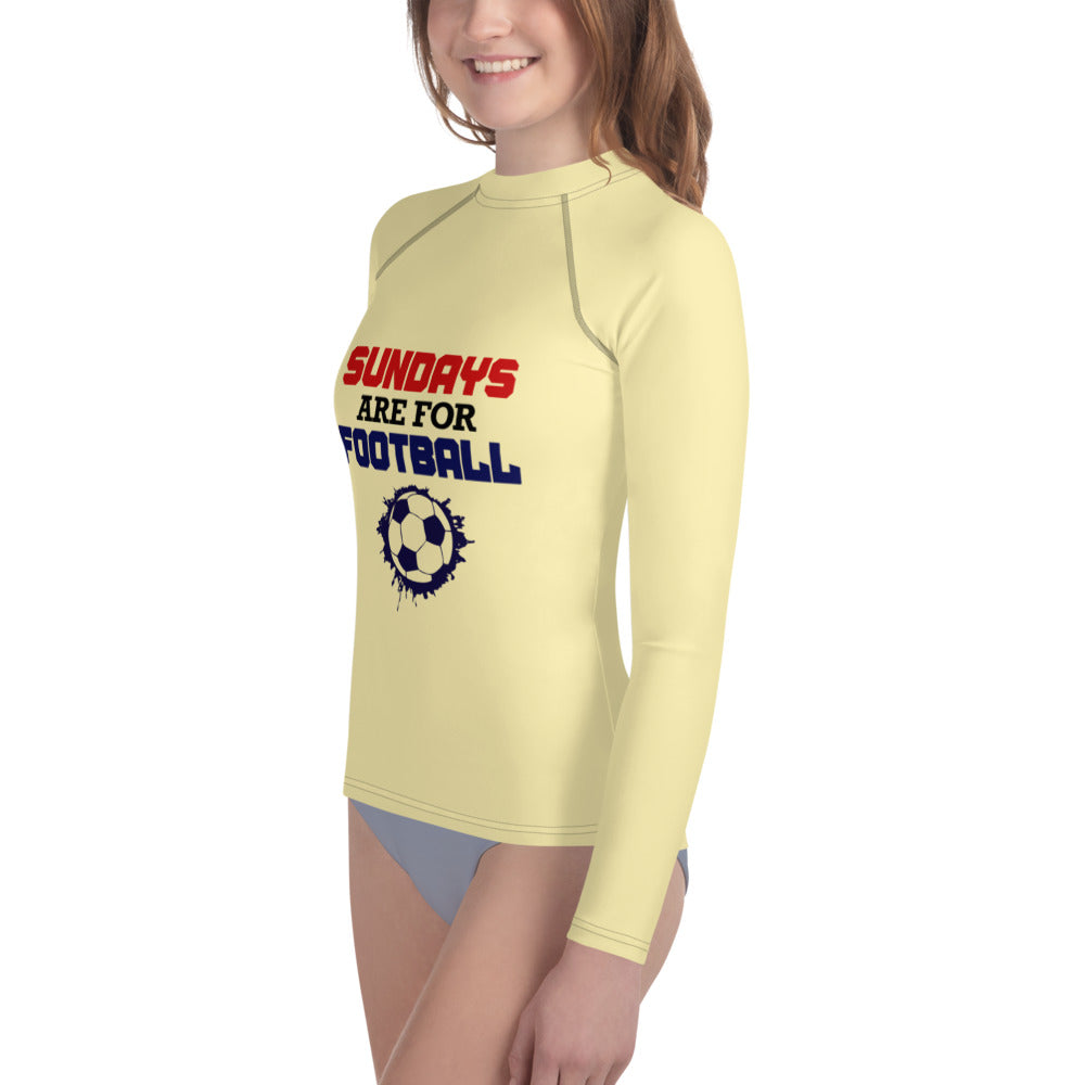 SUNDAYS ARE FOR FOOTBALL - Youth Rash Guard