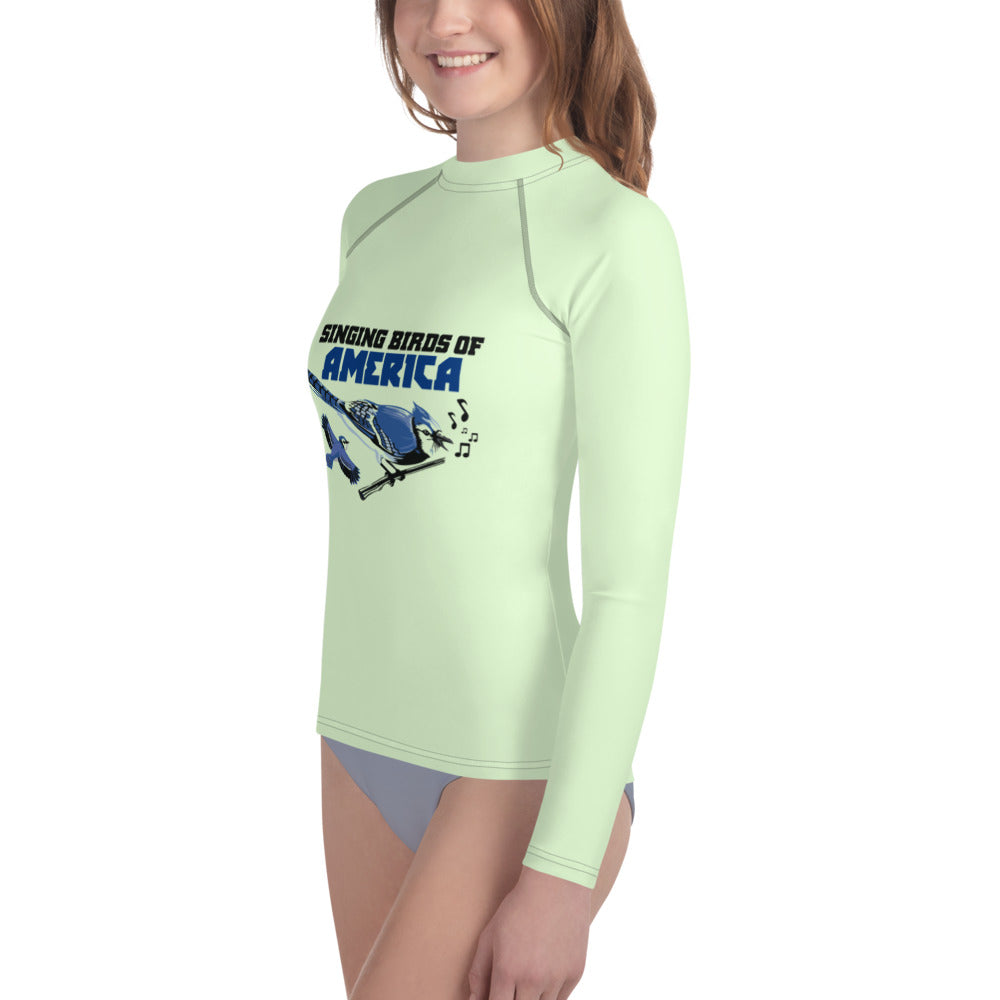 SINGING BIRDS OF AMERICA - Youth Rash Guard