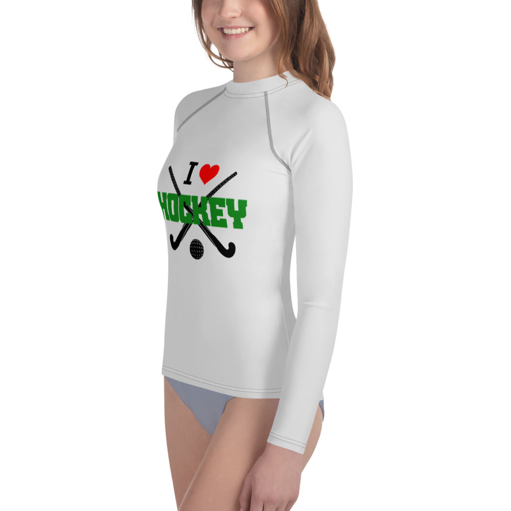 I LOVE HOCKEY - Youth Rash Guard