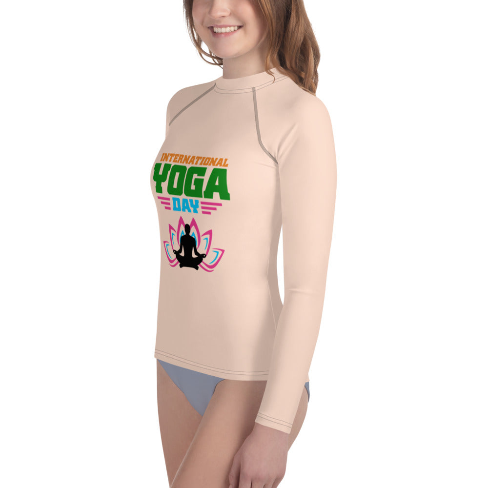 INTERNATIONAL YOGA DAY - Youth Rash Guard