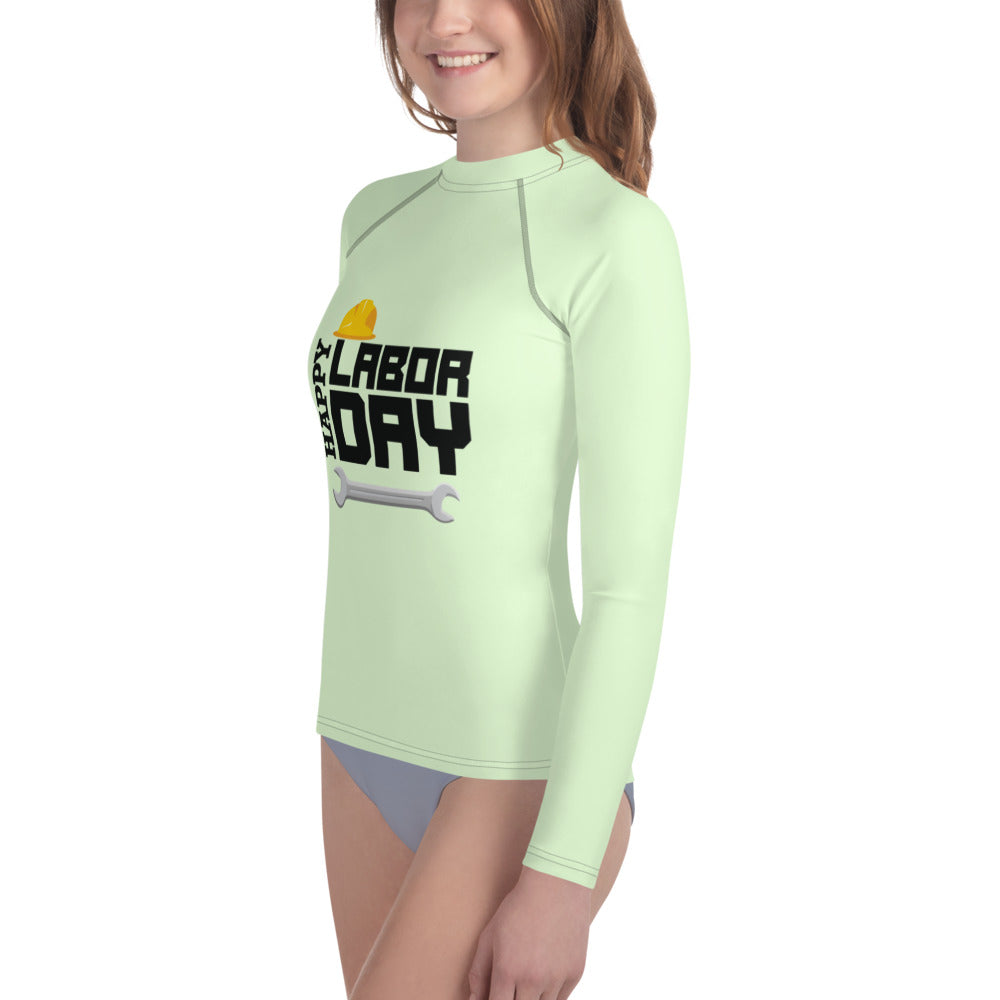 HAPPY LABOR DAY - Youth Rash Guard