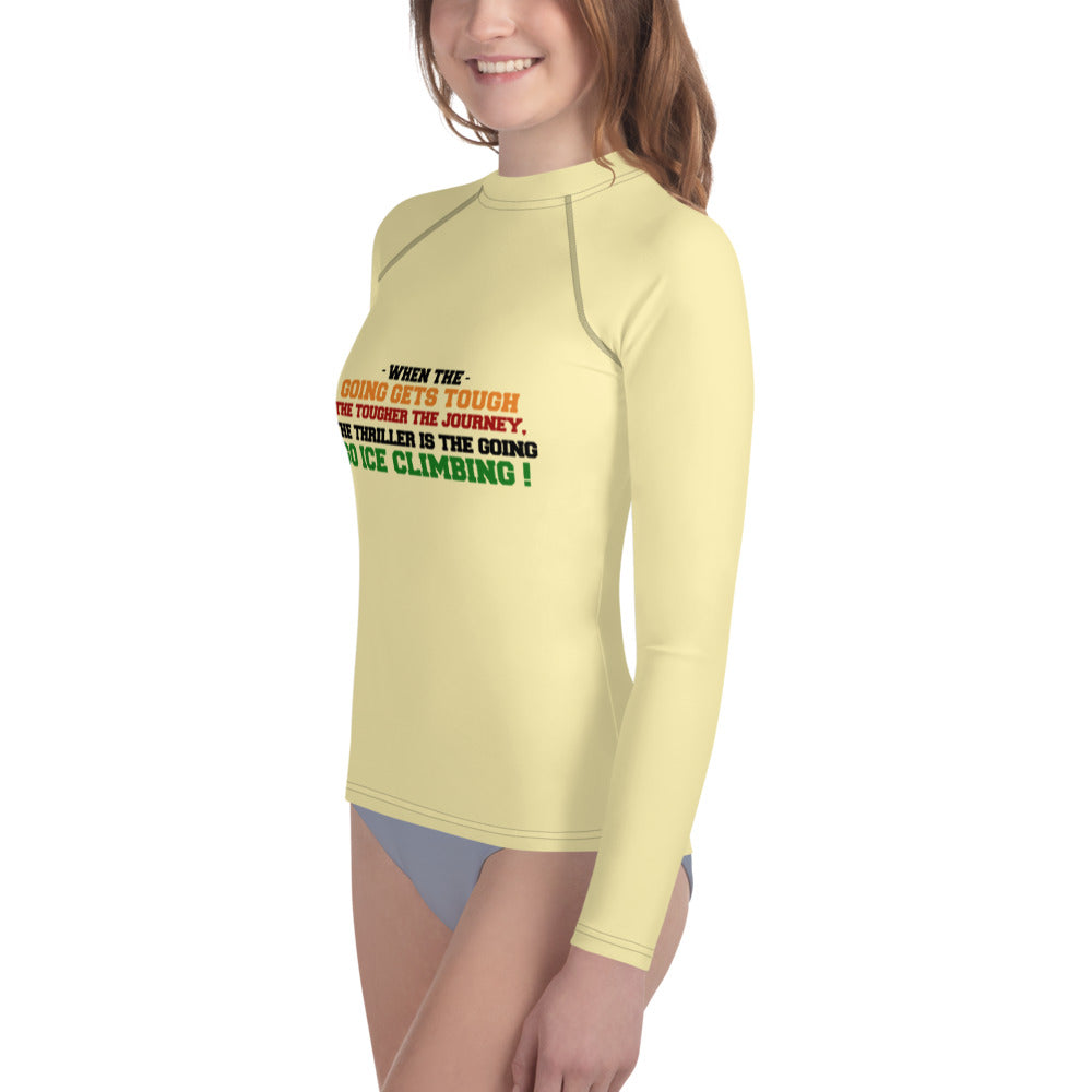 GO ICE CLIMBING - Youth Rash Guard