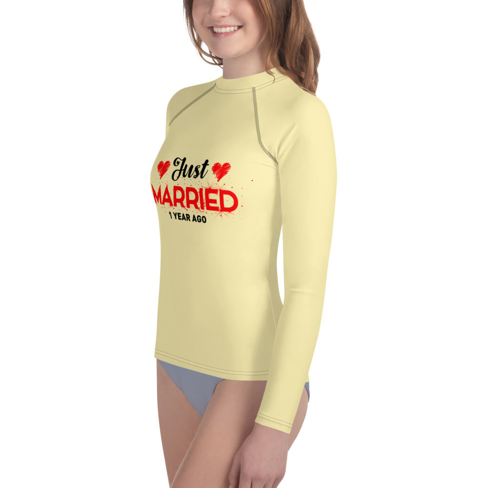 JUST MARRIED - Youth Rash Guard