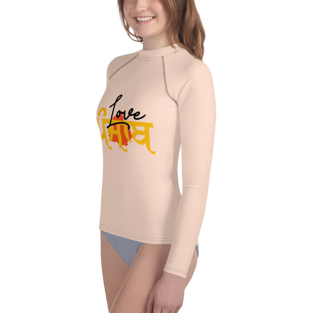 LOVE PUNJAB - Youth Rash Guard