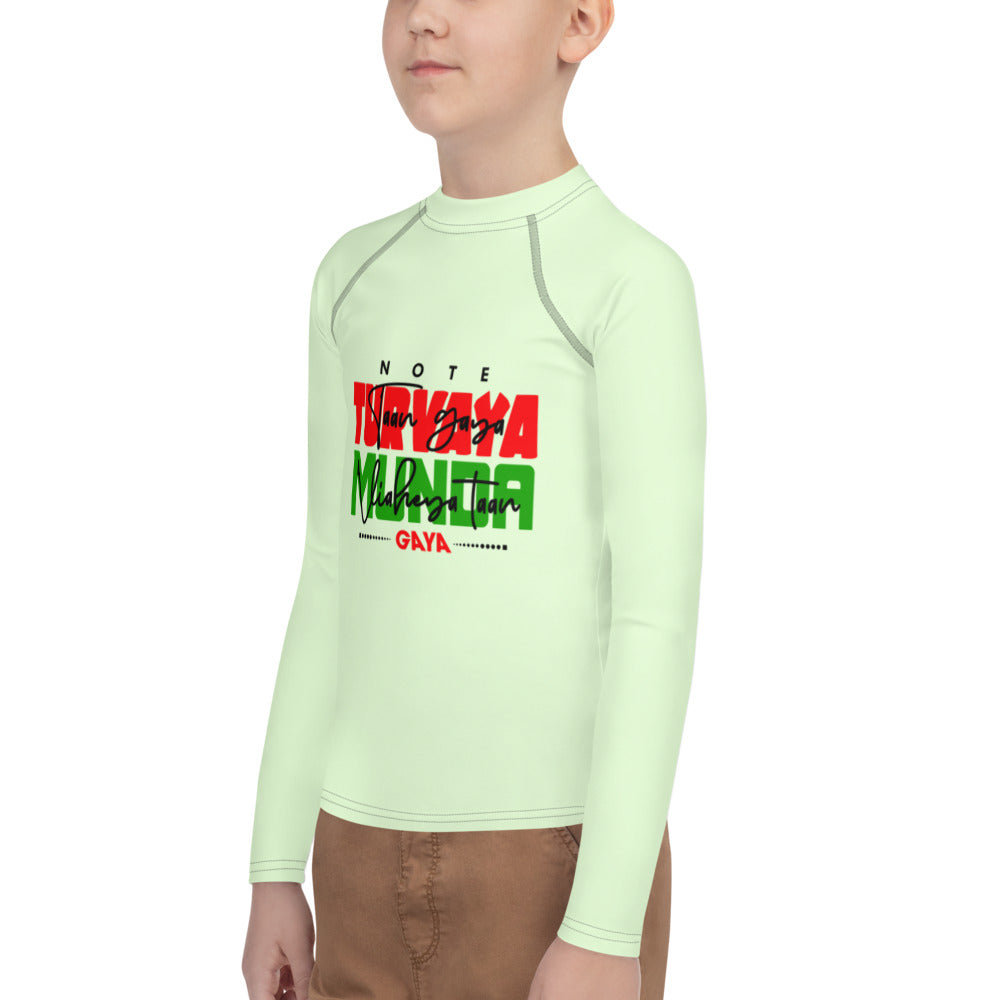 NOTE TURVAYA TAAN GAYA - Youth Rash Guard