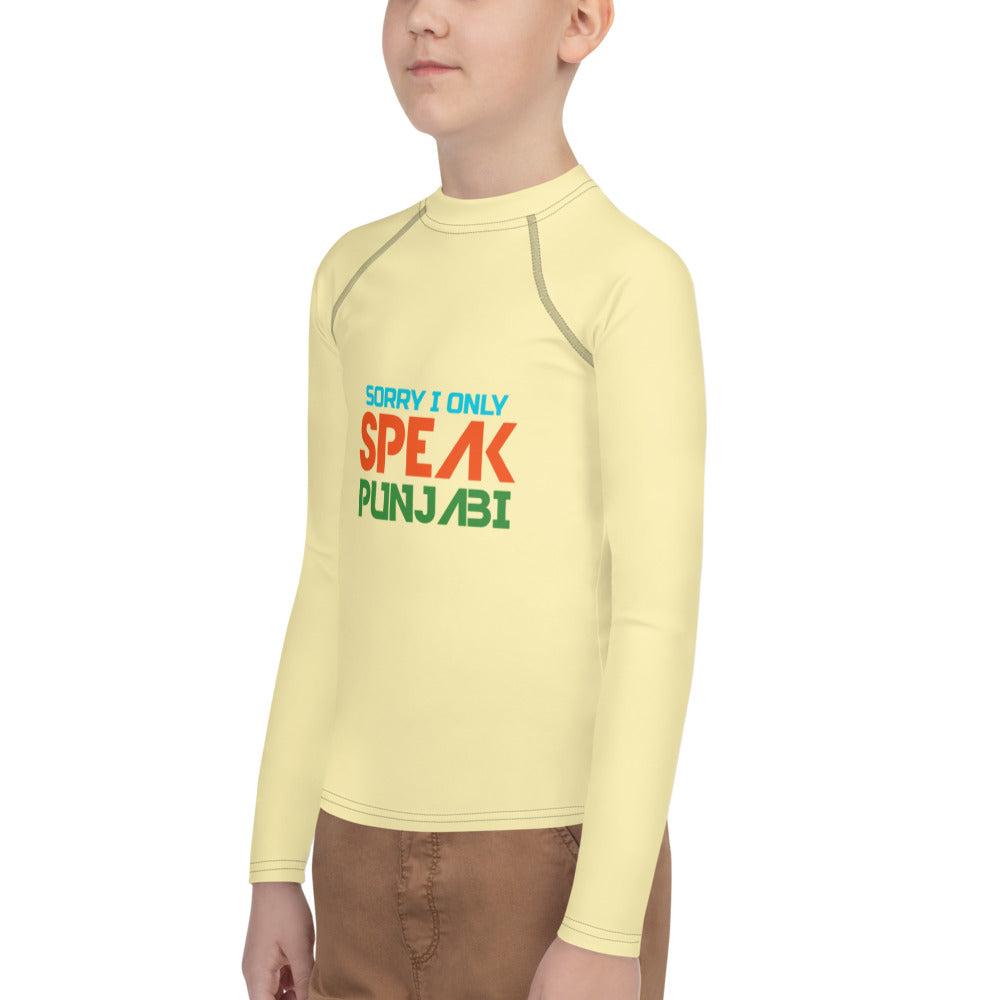 SORRY I ONLY SPEAK PUNJABI - Youth Rash Guard