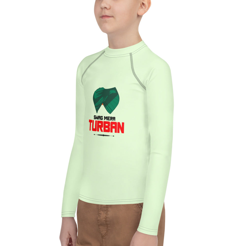 SWAG MERA TURBAN - Youth Rash Guard